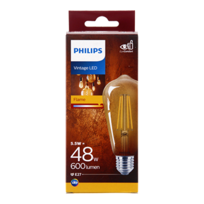 Philips LED filament Edison gold 48W E27 box